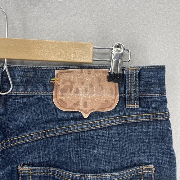 Mecca USA Jeans Mens 38x30 Blue Denim Relaxed Fit Hip Hop Streetwear Embroidered - Picture 16 of 16